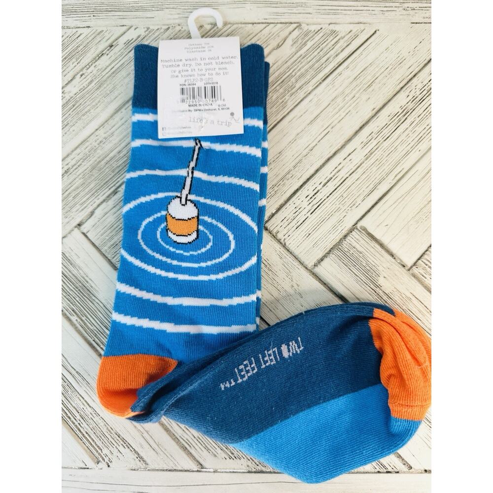 New Gone Fishing Novelty Socks By Two Left Feet Unisex